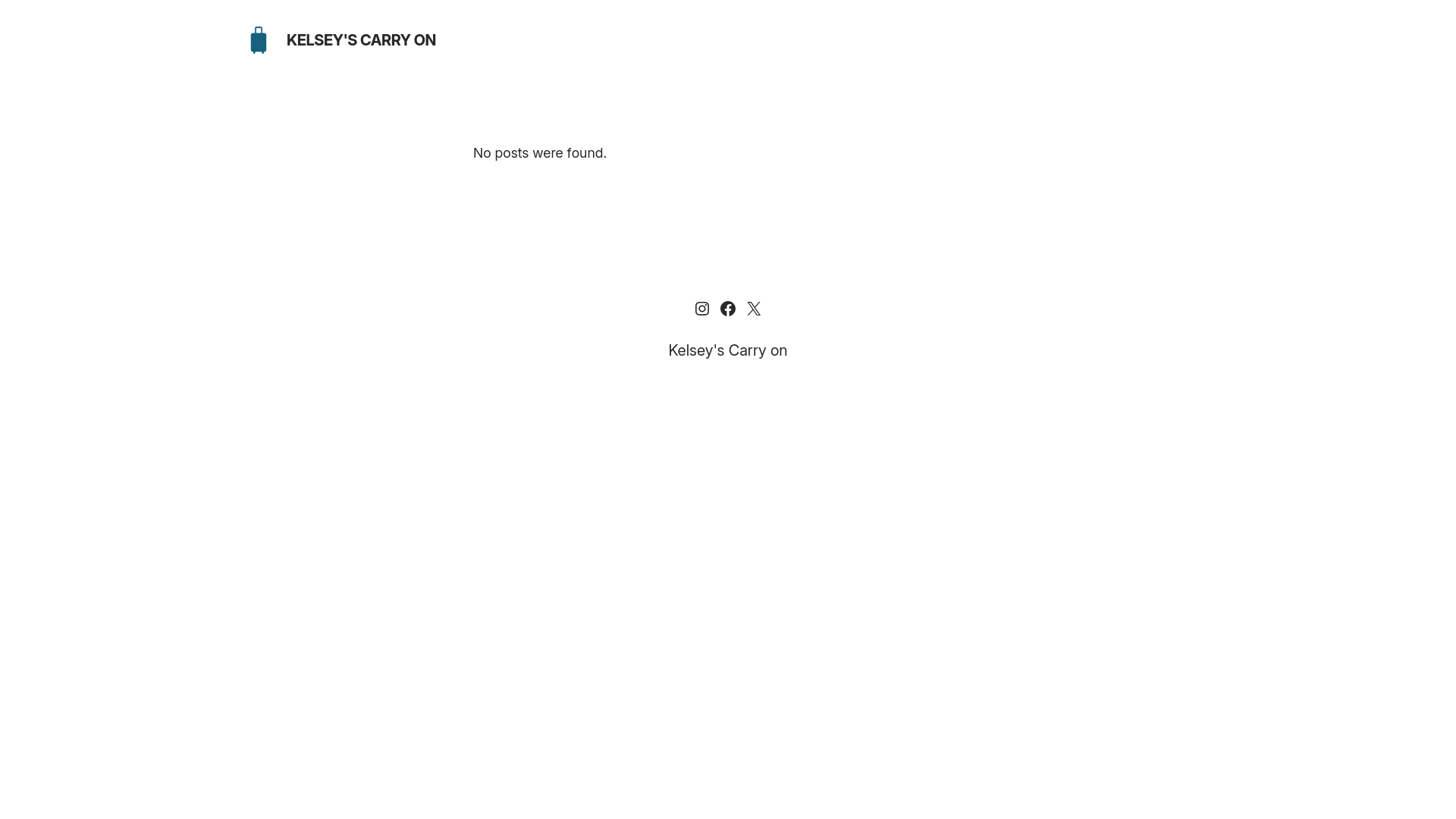 website screenshot of https://kelseyscarryon.com/