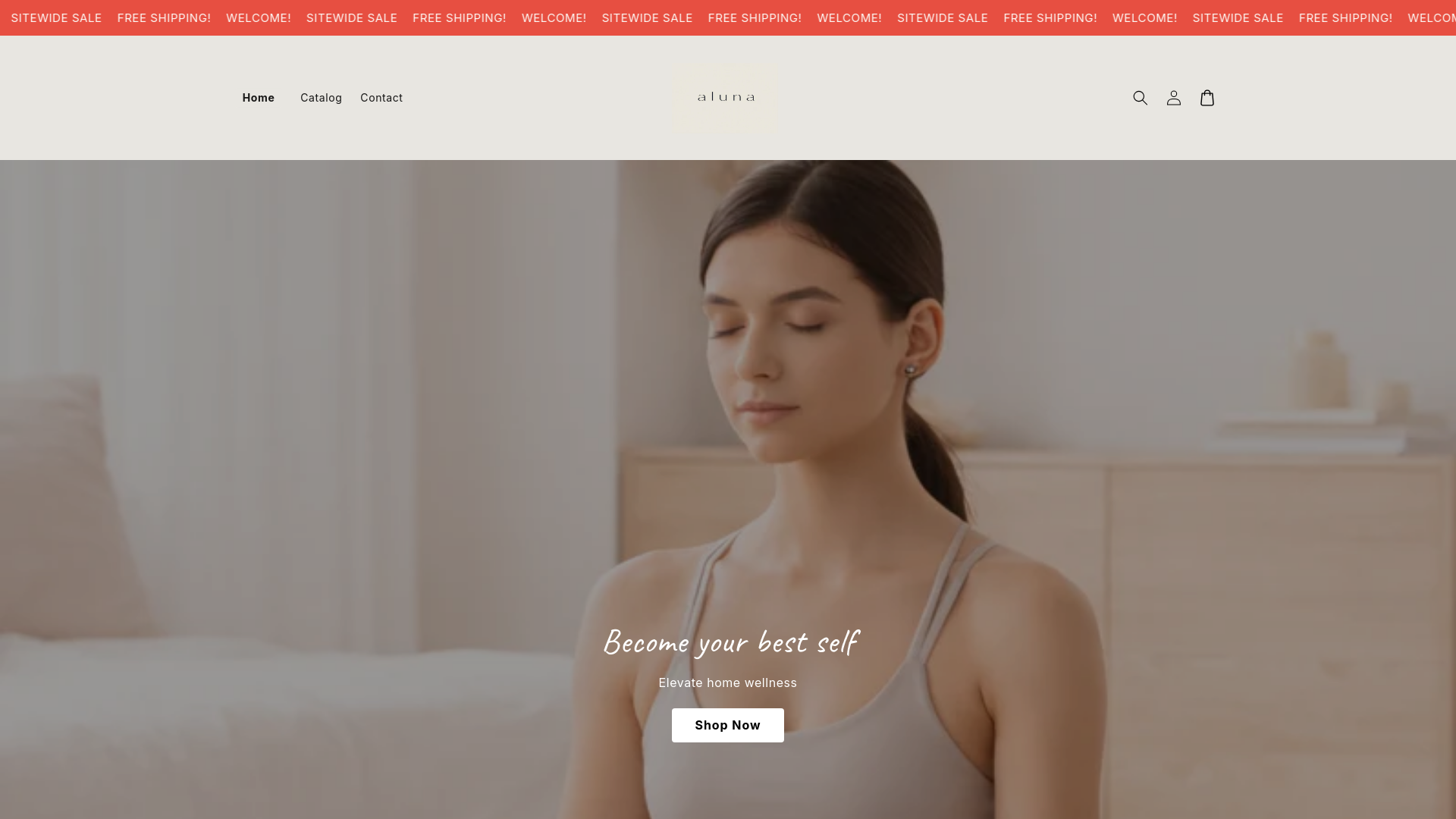 website screenshot of https://fitnessnwellness.store/