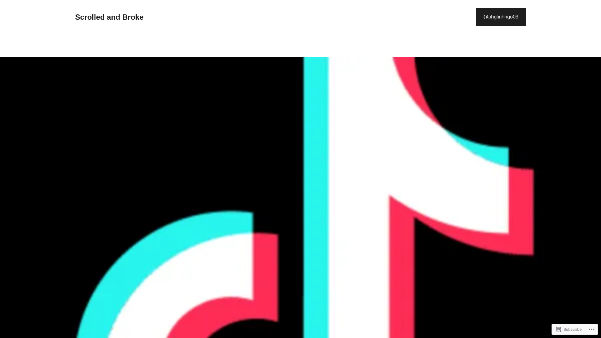 website screenshot of https://scrolledandbroke.blog/