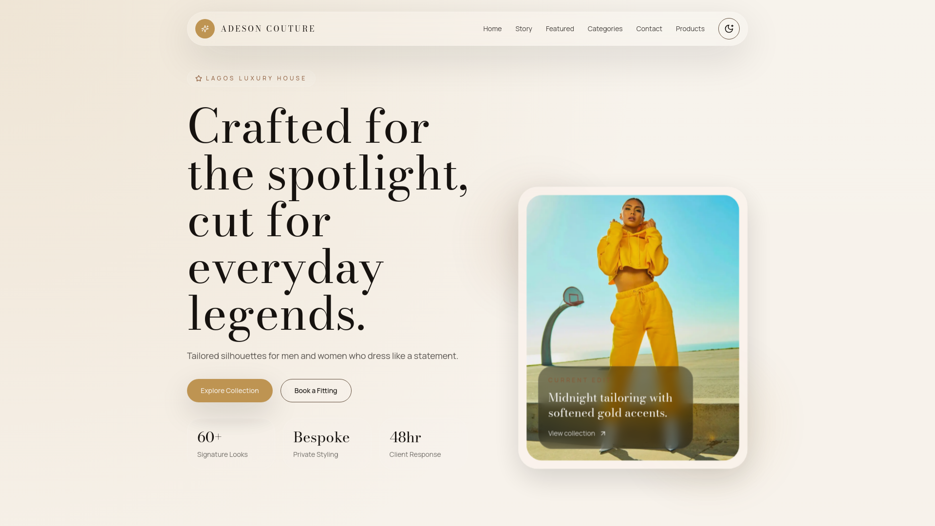 website screenshot of https://anikeadecouture.com/