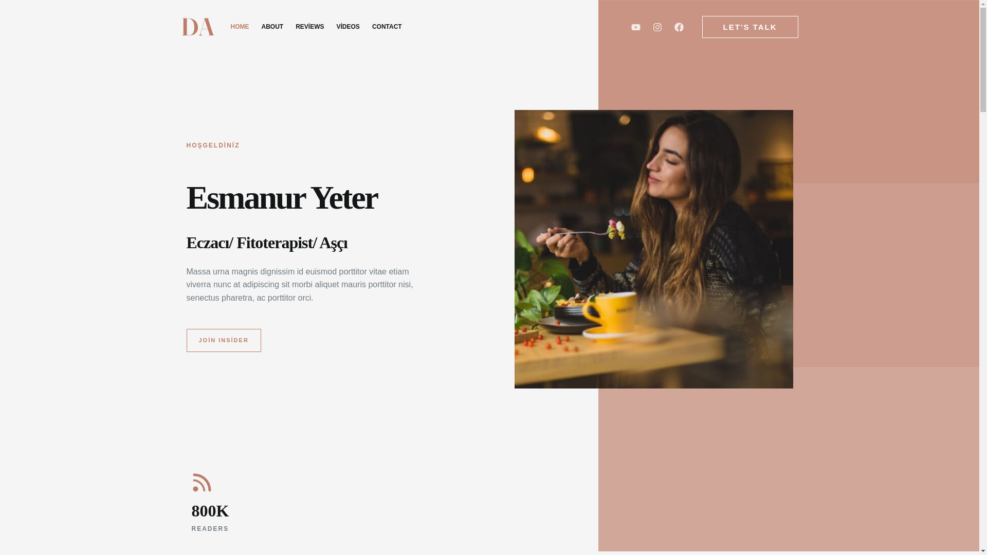 website screenshot of https://esmanuryeter.com/