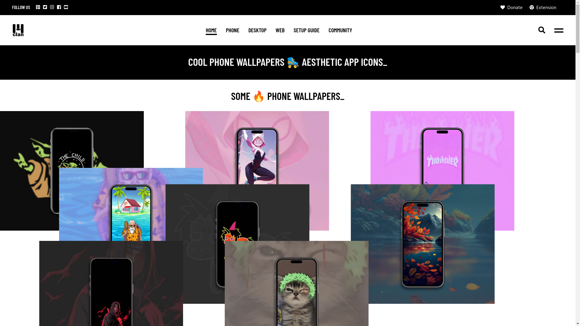 website screenshot of https://wallpapers-clan.com/