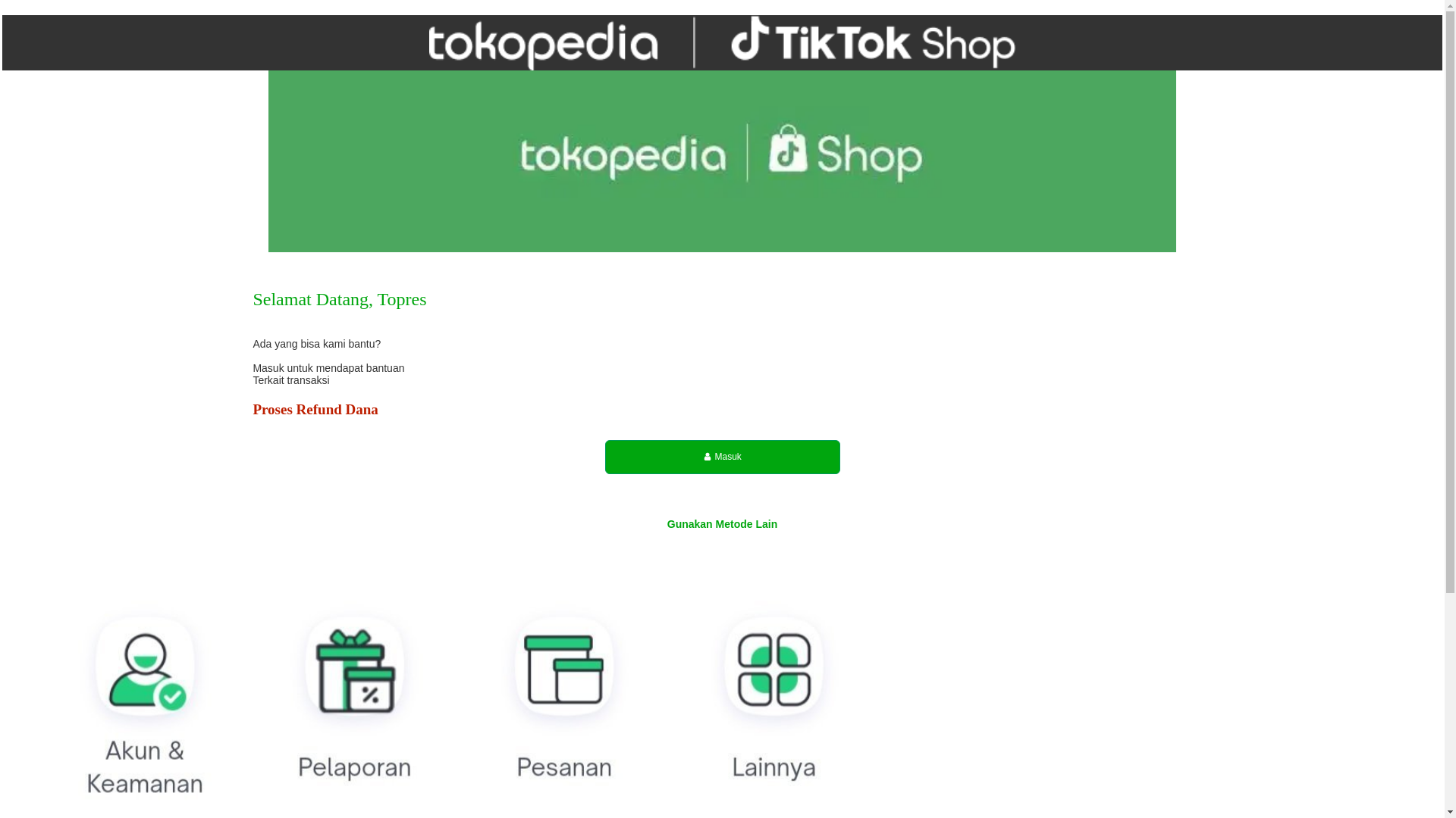 website screenshot of https://tokopedia-bantuan-online.shop/