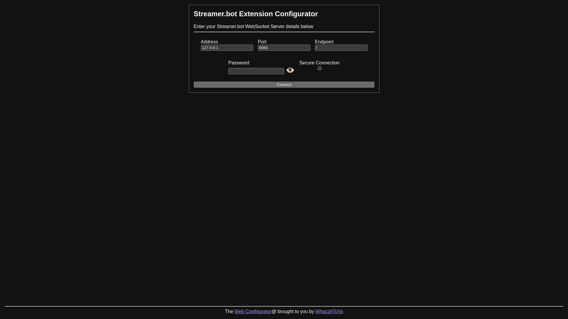 website screenshot of https://streamerbot-webconfigurator.pages.dev/