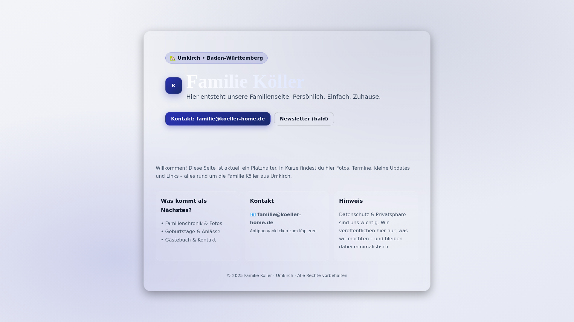 website screenshot of https://koeller-home.de/