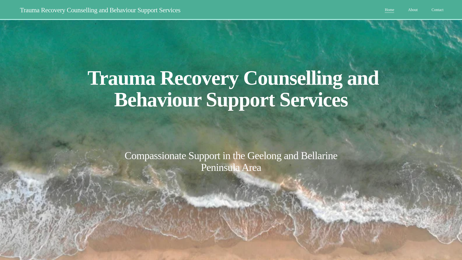 website screenshot of https://traumarecoverycbss.com.au/