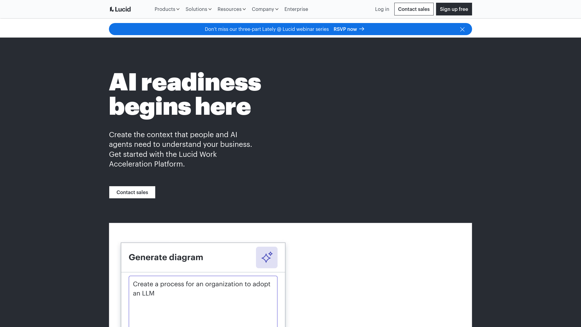 website screenshot of https://notice@app.lucid.co/