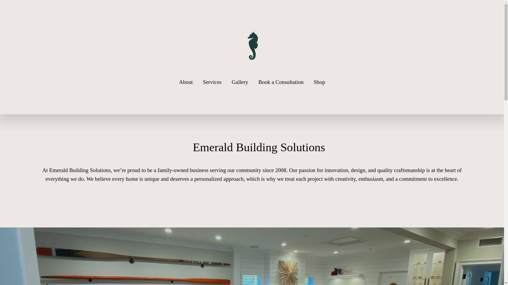 website screenshot of https://emerald-build.com/