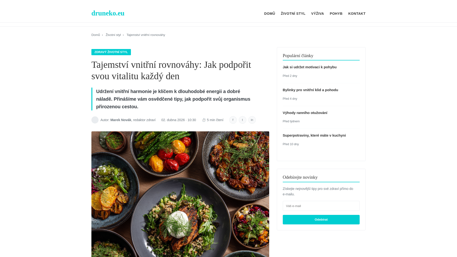 website screenshot of https://druneko.eu/