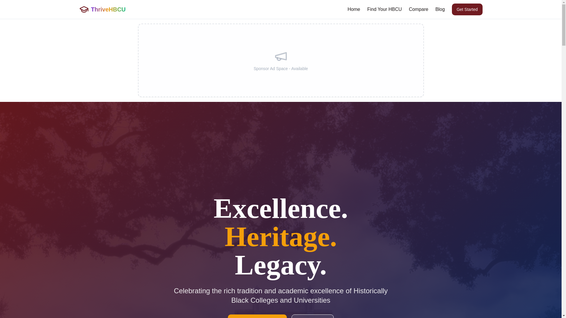 website screenshot of https://thrivehbcu.com/