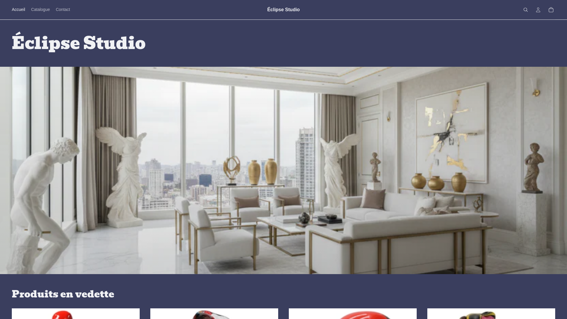 website screenshot of https://moneclipsestudio.fr/