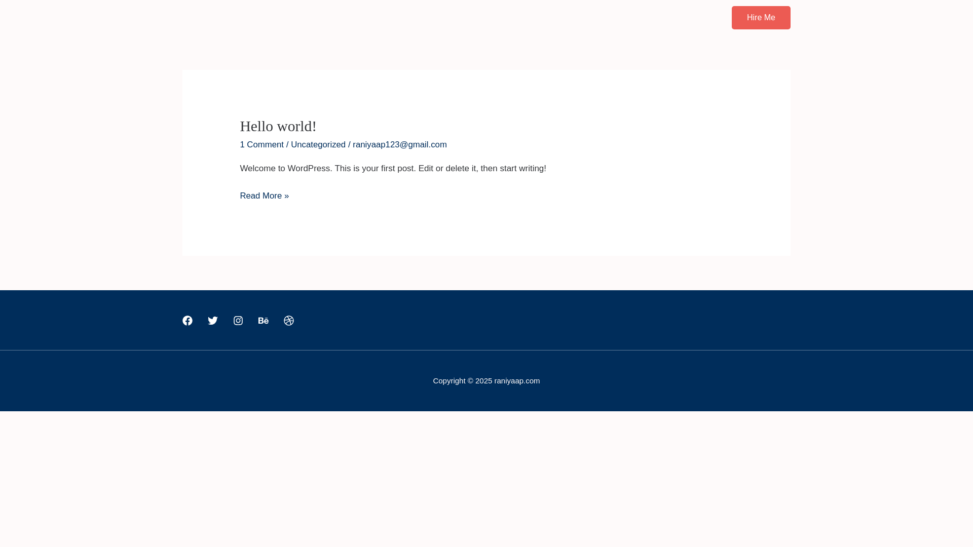 website screenshot of https://raniyaap.com/