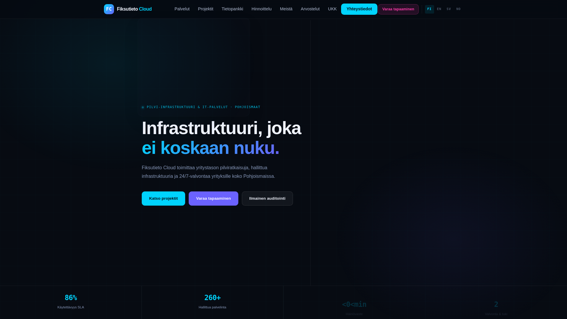 website screenshot of https://fiksutieto.cloud