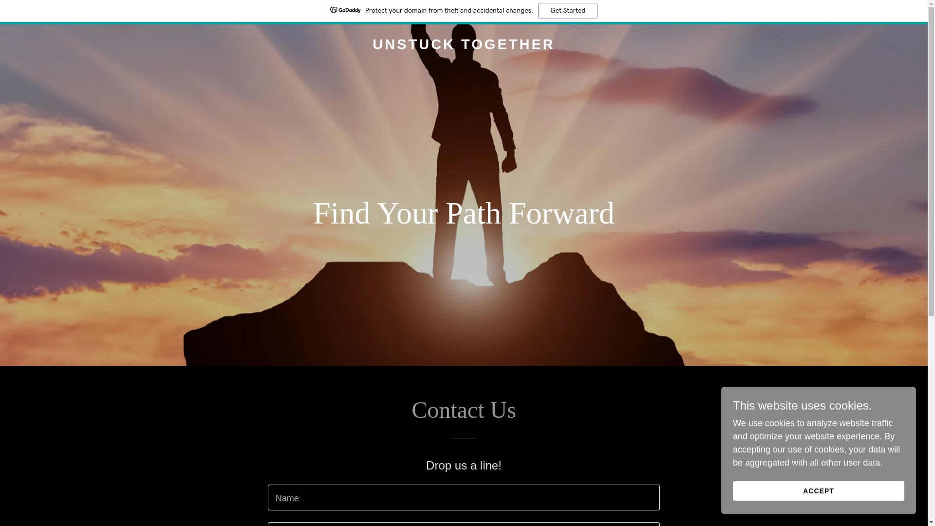 website screenshot of https://unstucktogether.life/