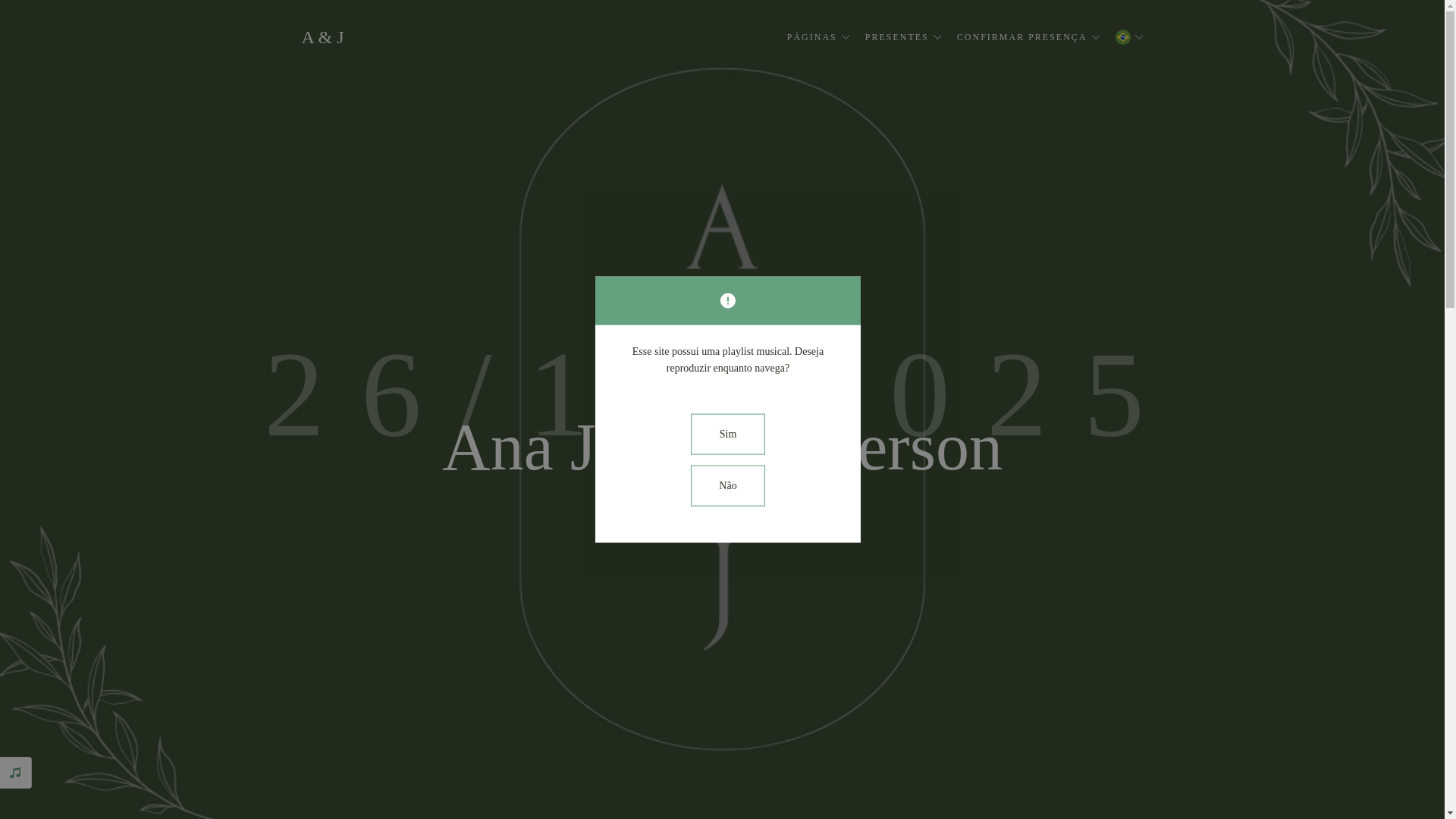 website screenshot of https://anajefferson2025.com.br/