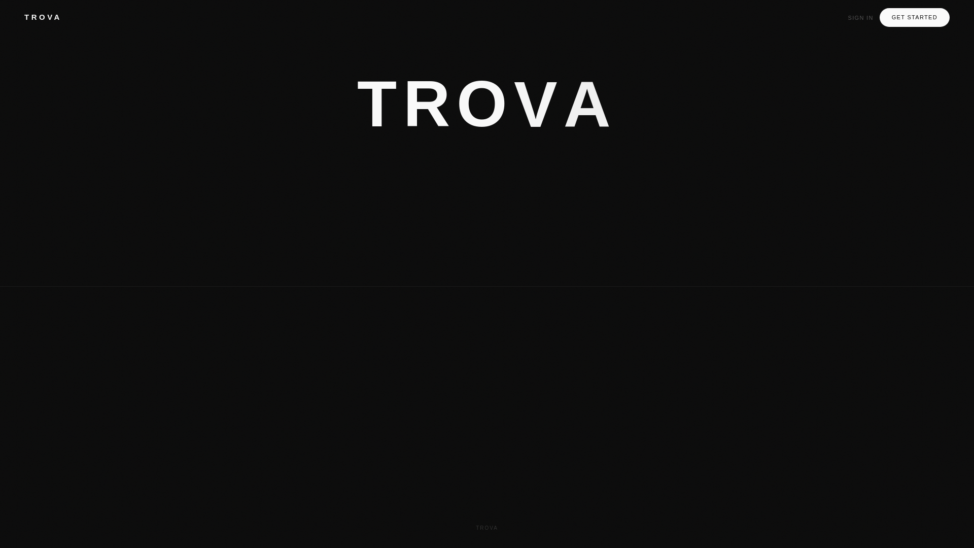 website screenshot of https://trovacloset.app/