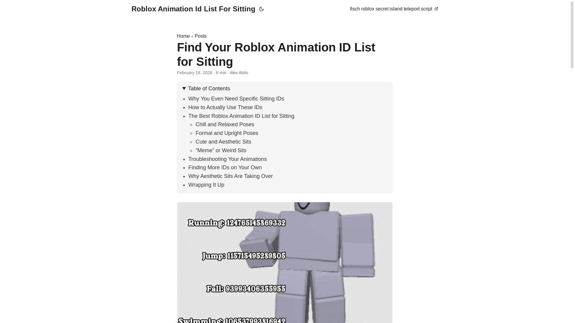 website screenshot of https://roblox-animation-id-list-for-sitting.pages.dev/