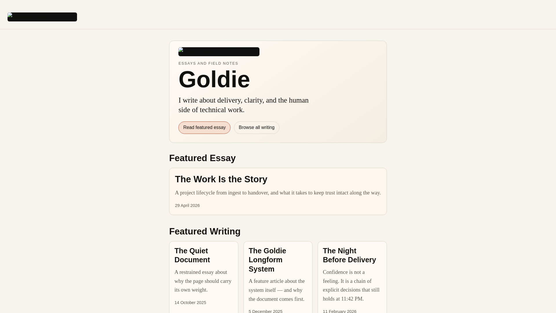 website screenshot of https://goldie-website.pages.dev/