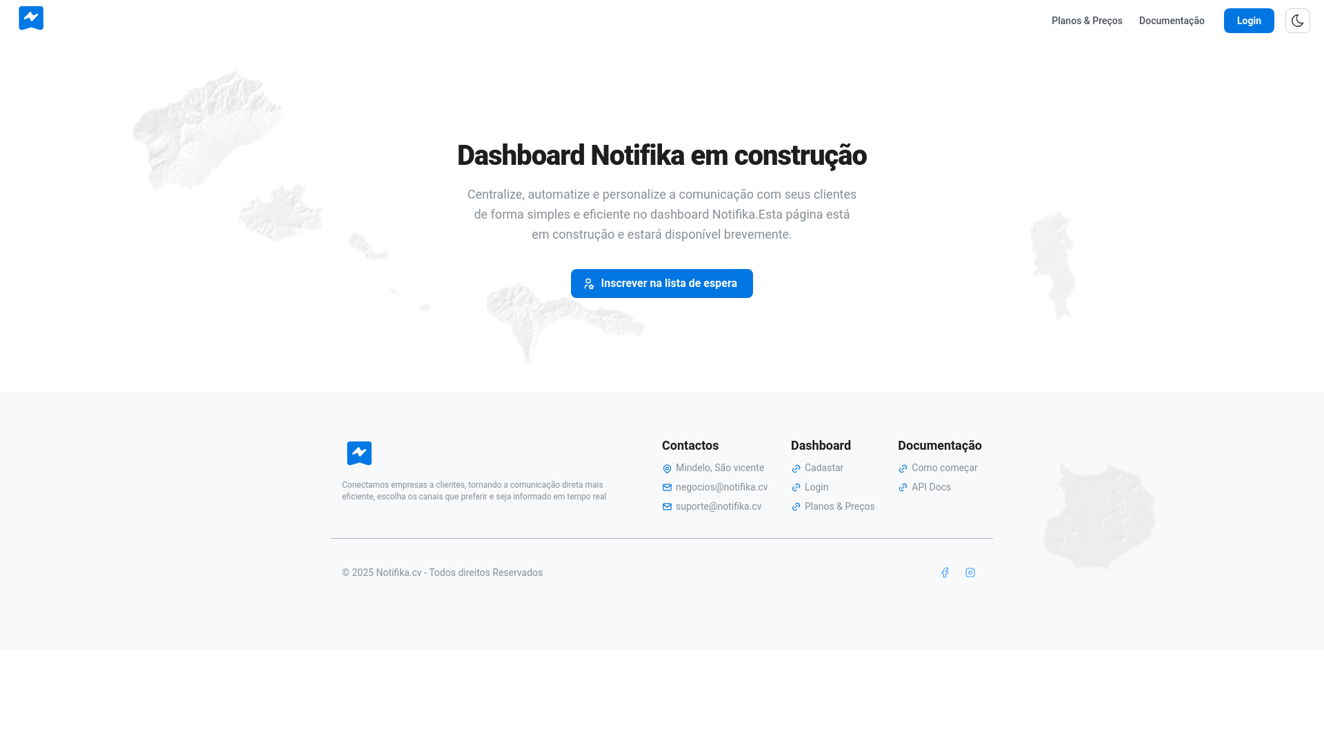 website screenshot of https://notifika-dashboard.pages.dev/