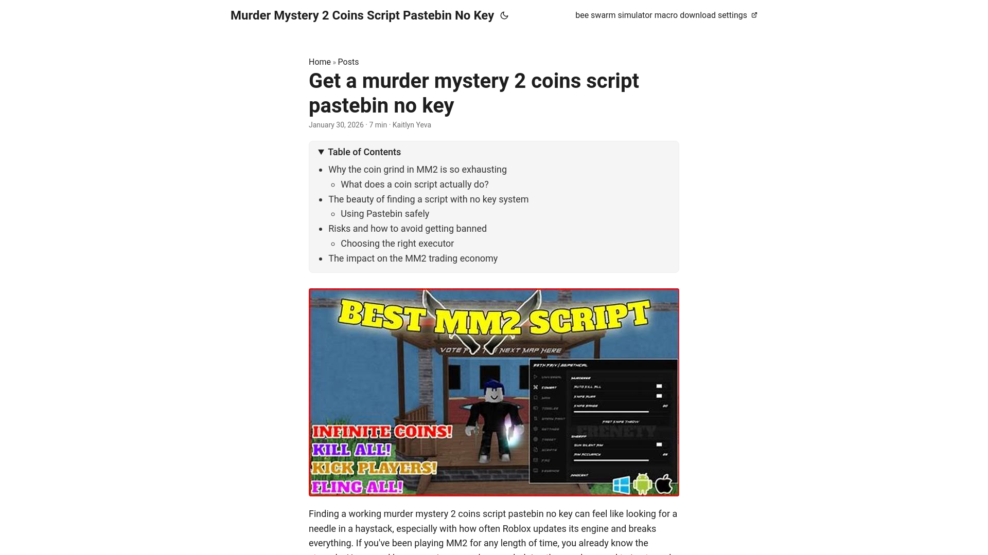 website screenshot of https://murder-mystery-2-coins-script-pastebin-no-key.pages.dev/