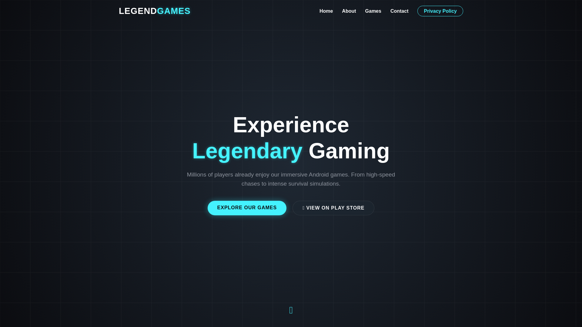 website screenshot of https://legendgamesstudio.site