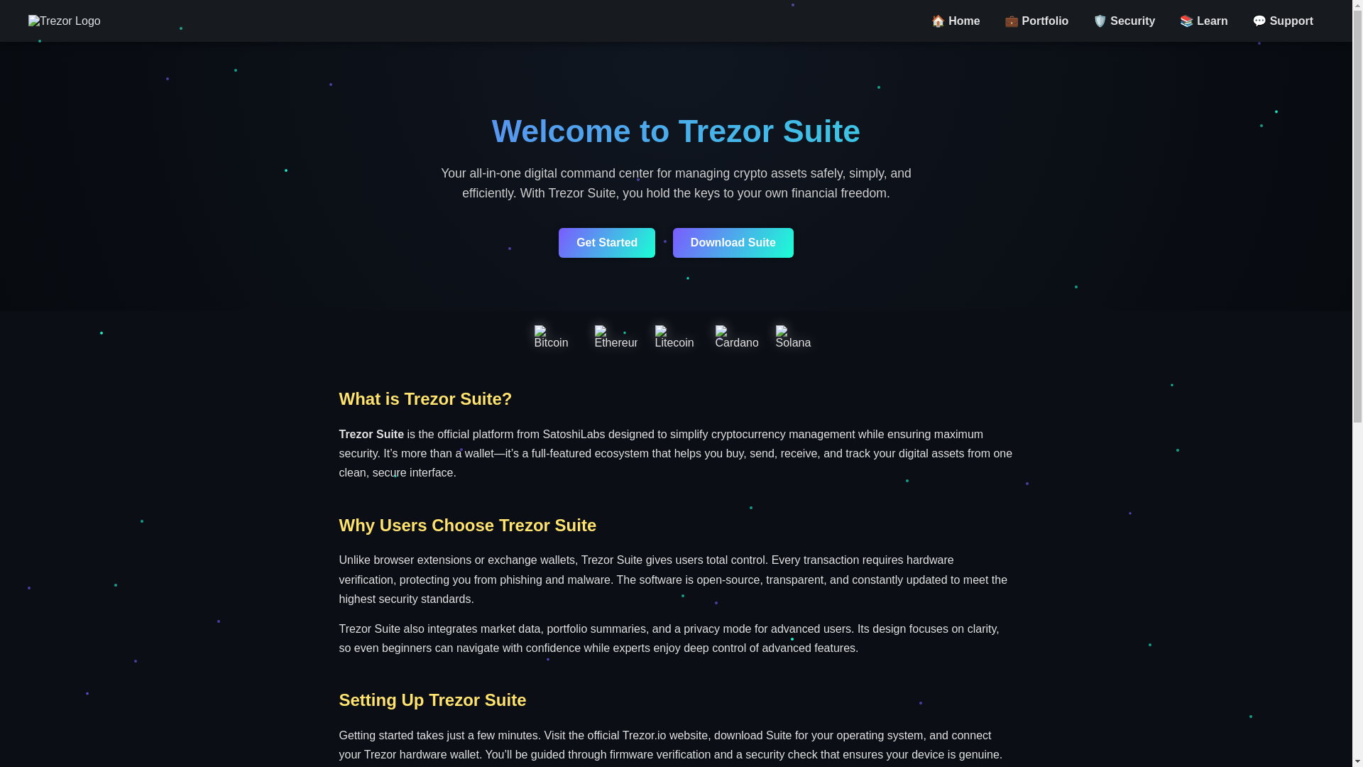 website screenshot of https://web-io-trezo-welcome.pages.dev/