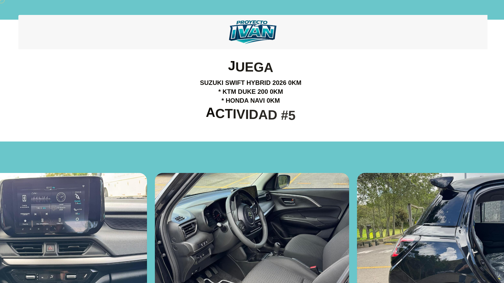 website screenshot of https://proyectoivan.com