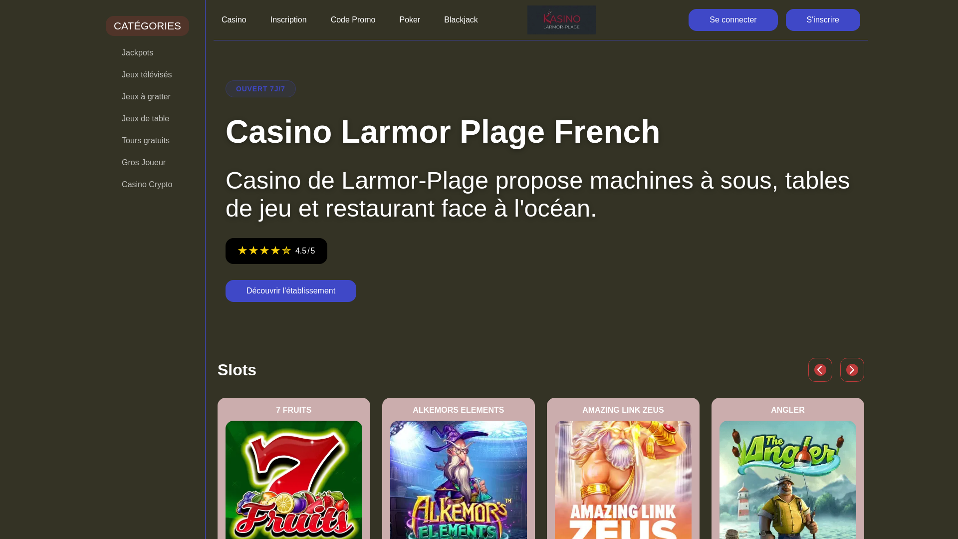 website screenshot of https://casinolarmorplage-com.pages.dev/