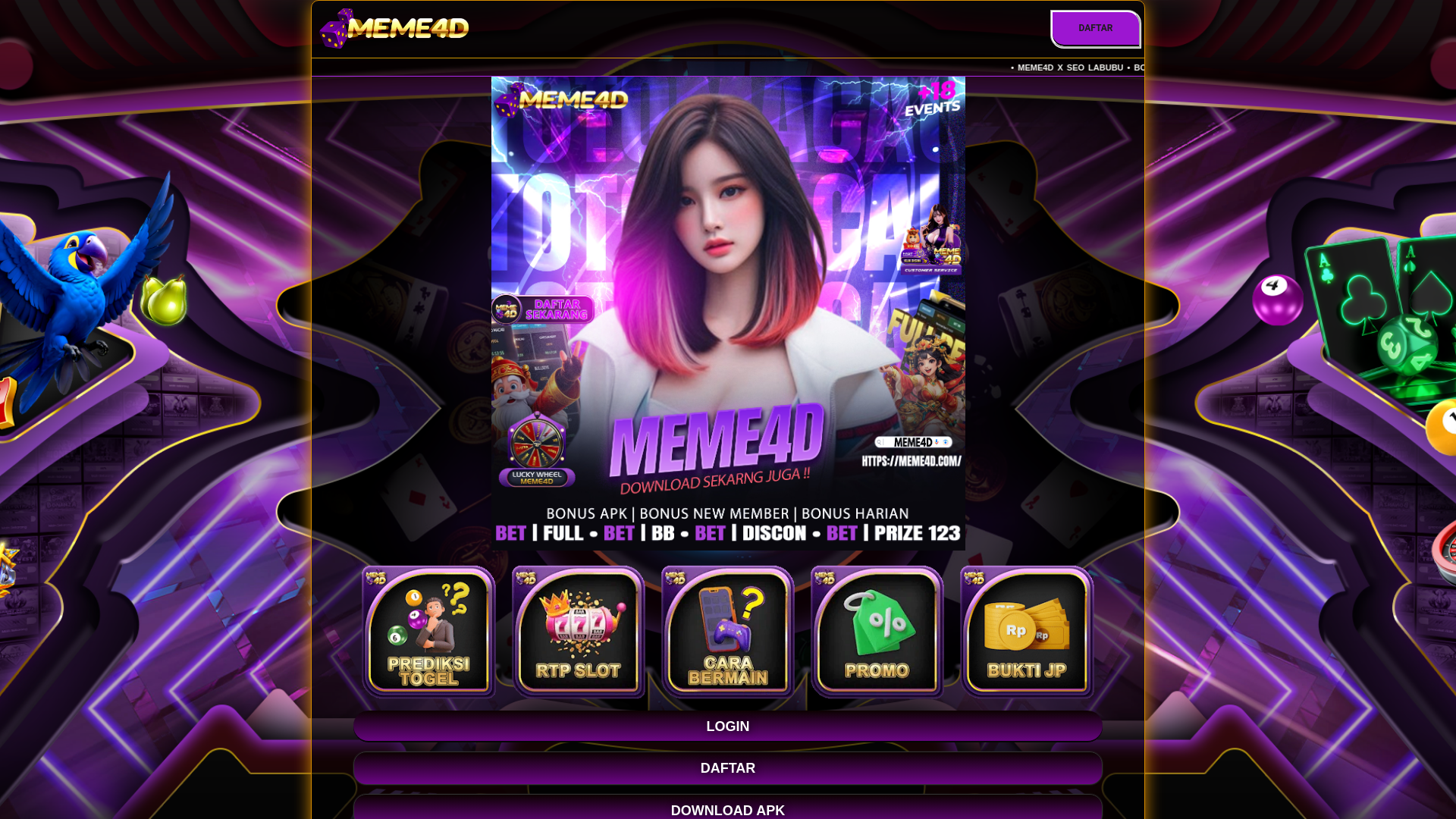 website screenshot of https://cacing-naga-anjing.pages.dev/