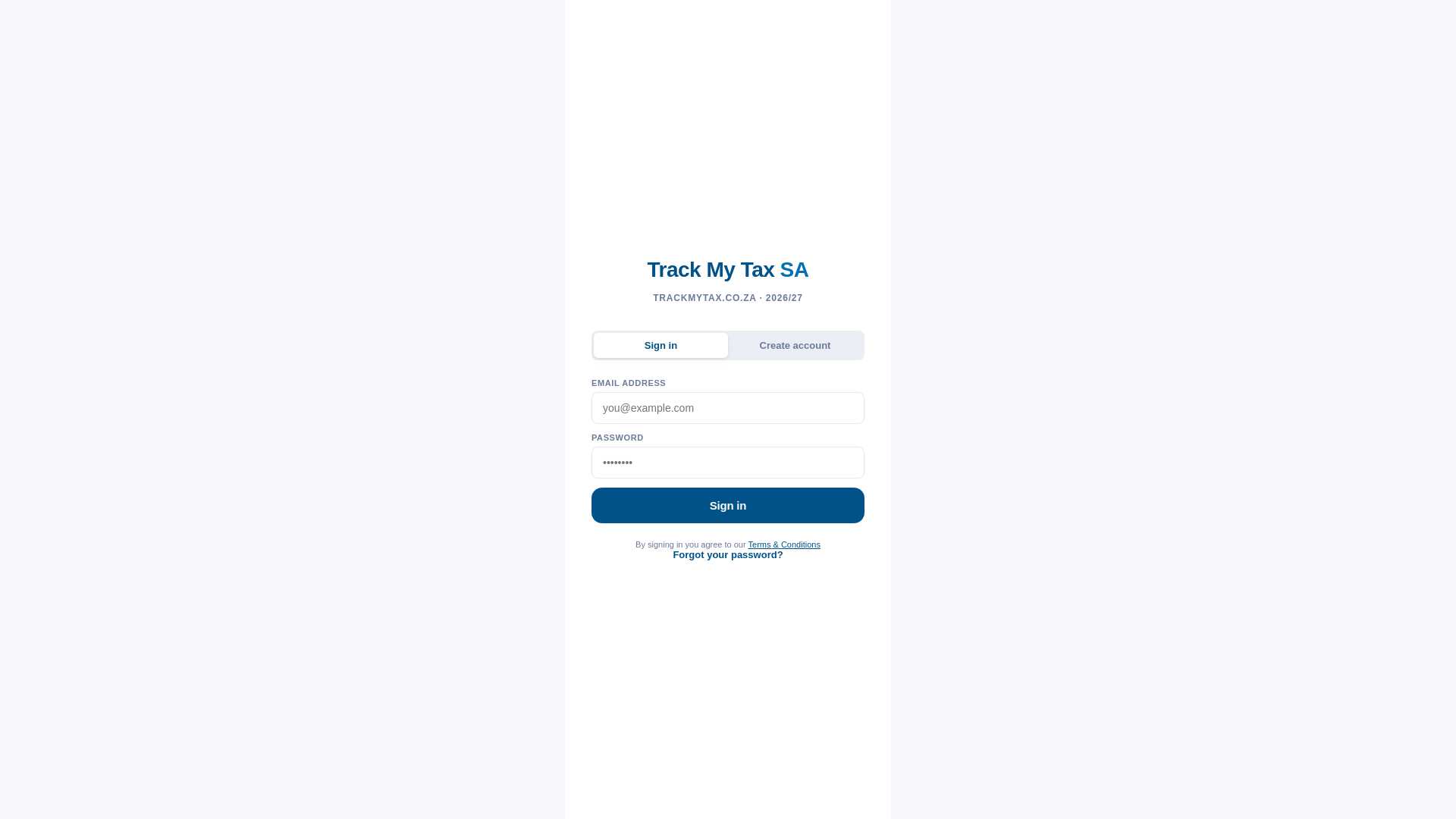 website screenshot of https://trackmytax.pages.dev/