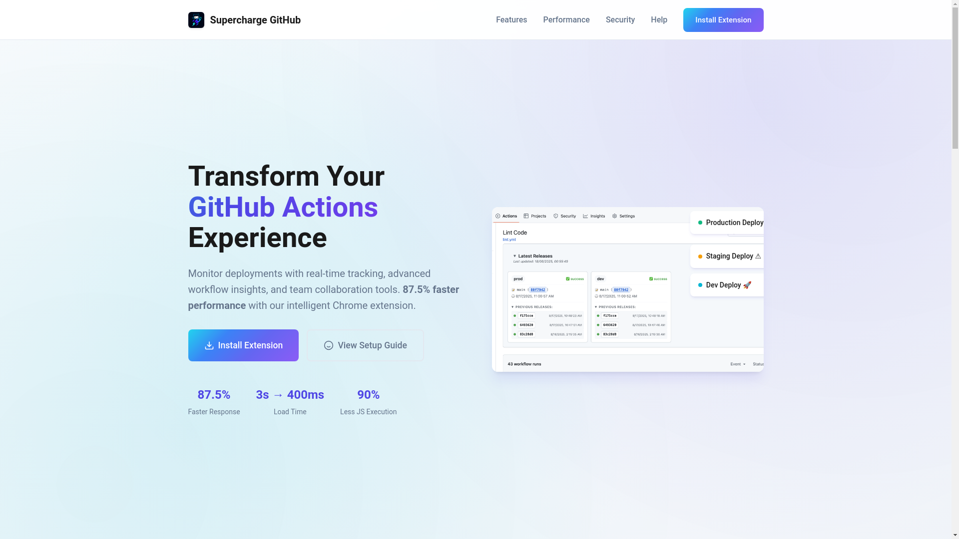 website screenshot of https://supercharge-github-website-prod.pages.dev/