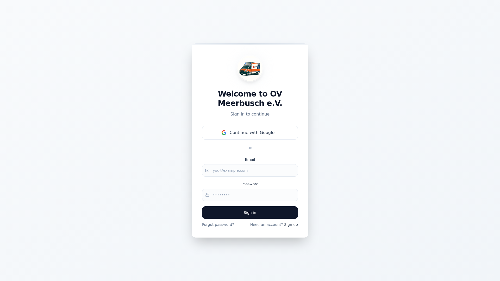 website screenshot of https://rettmed-drk-meerbusch.de