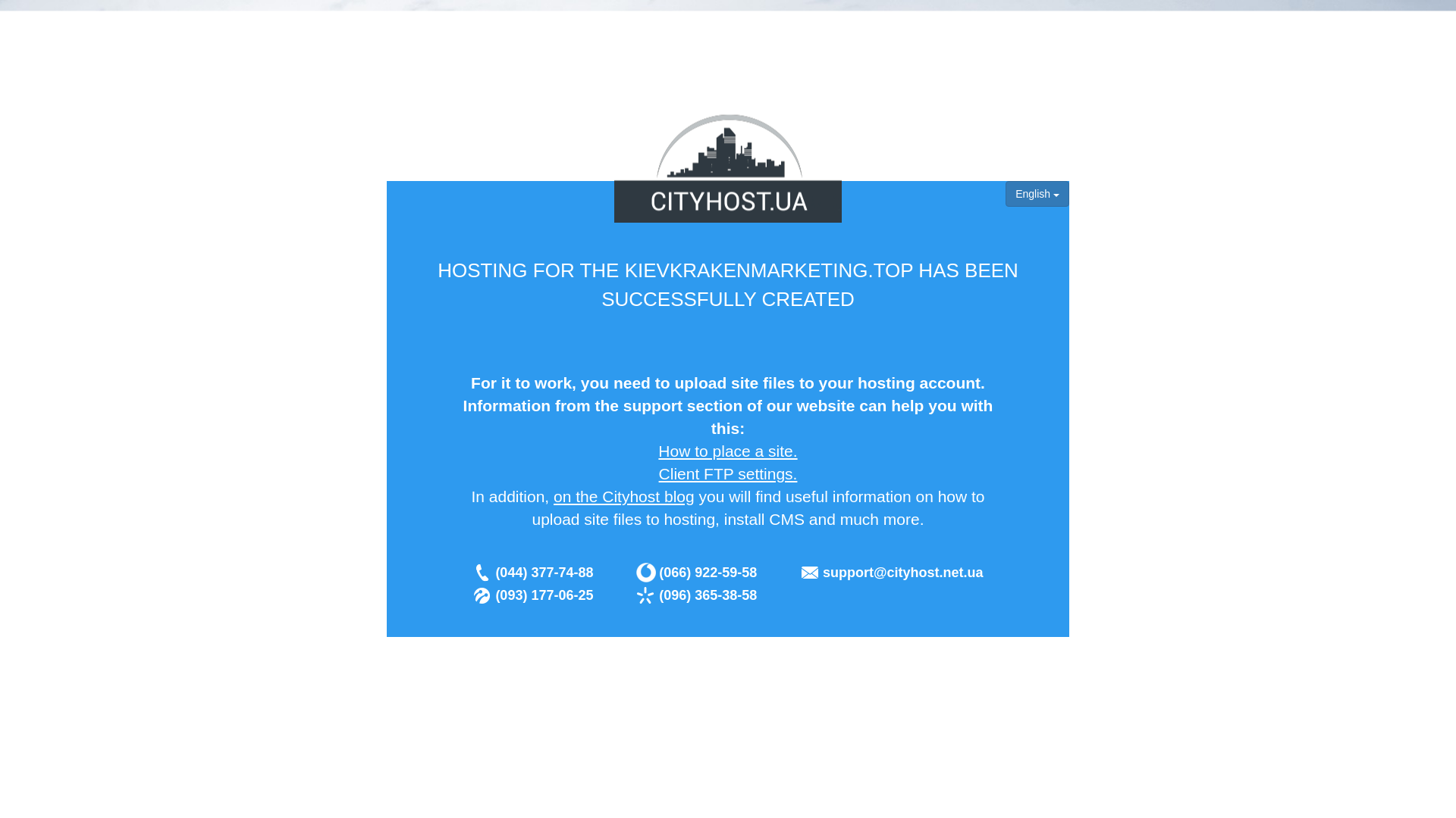 website screenshot of https://kievkrakenmarketing.top/