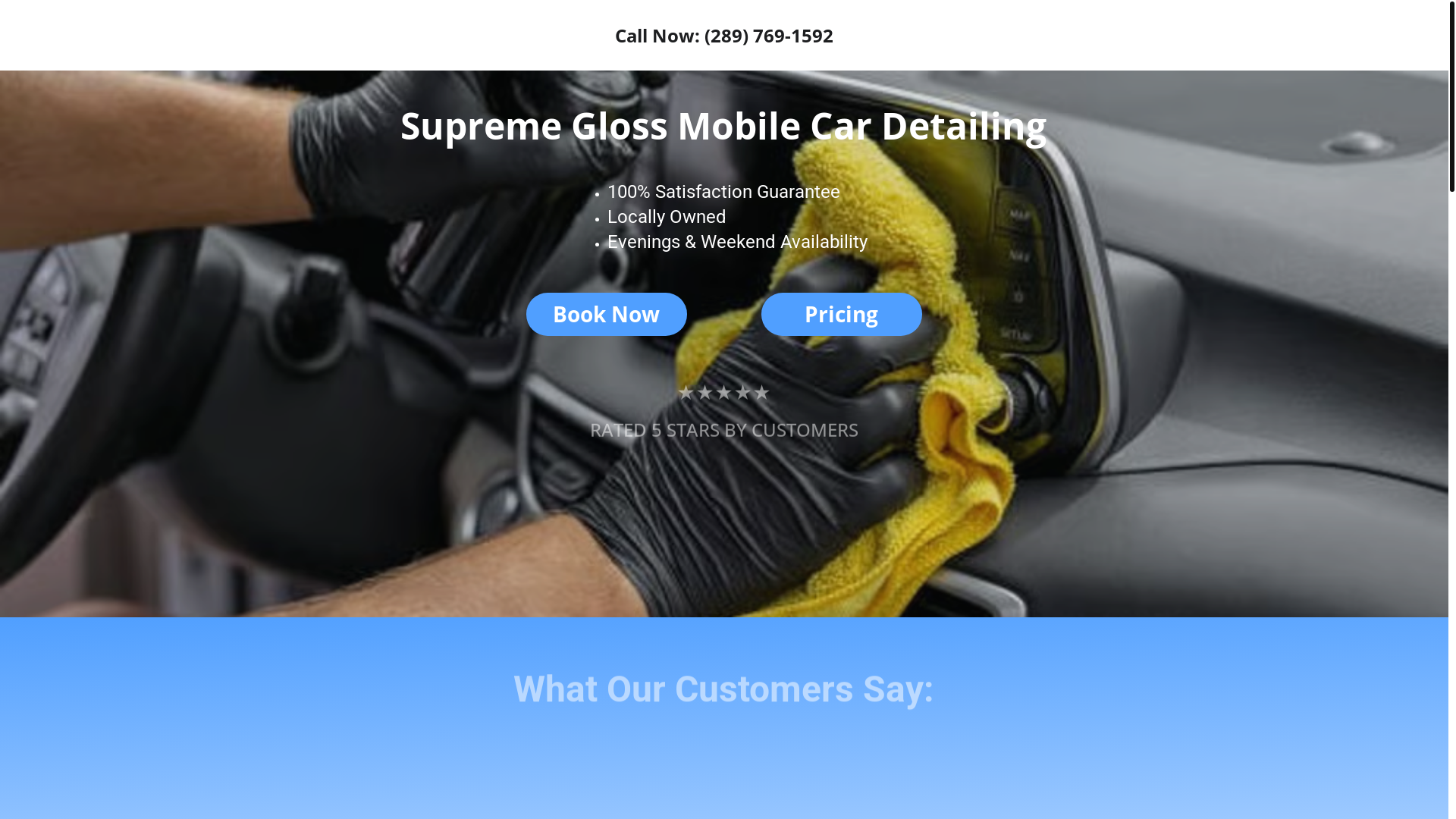 website screenshot of https://xn--supremeglossautocardetaiing-dvc.site/