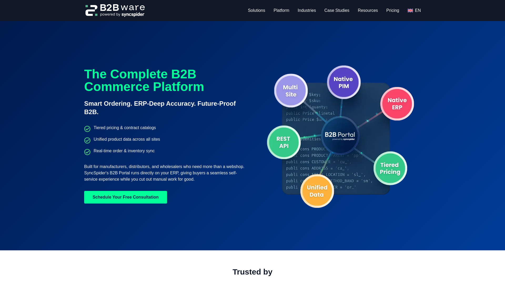 website screenshot of https://b2b-ware-1d5fe68e.pages.dev/