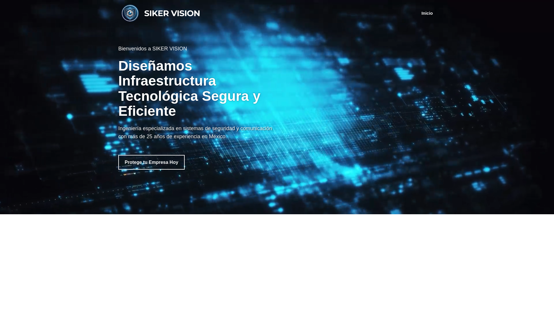 website screenshot of https://sikervision.com/