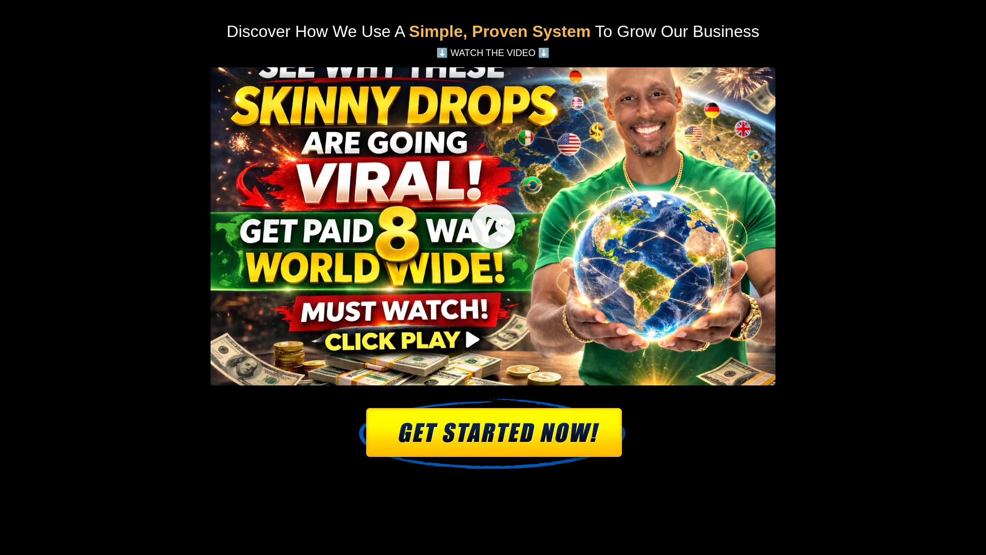 website screenshot of https://myskinnydrops.biz/