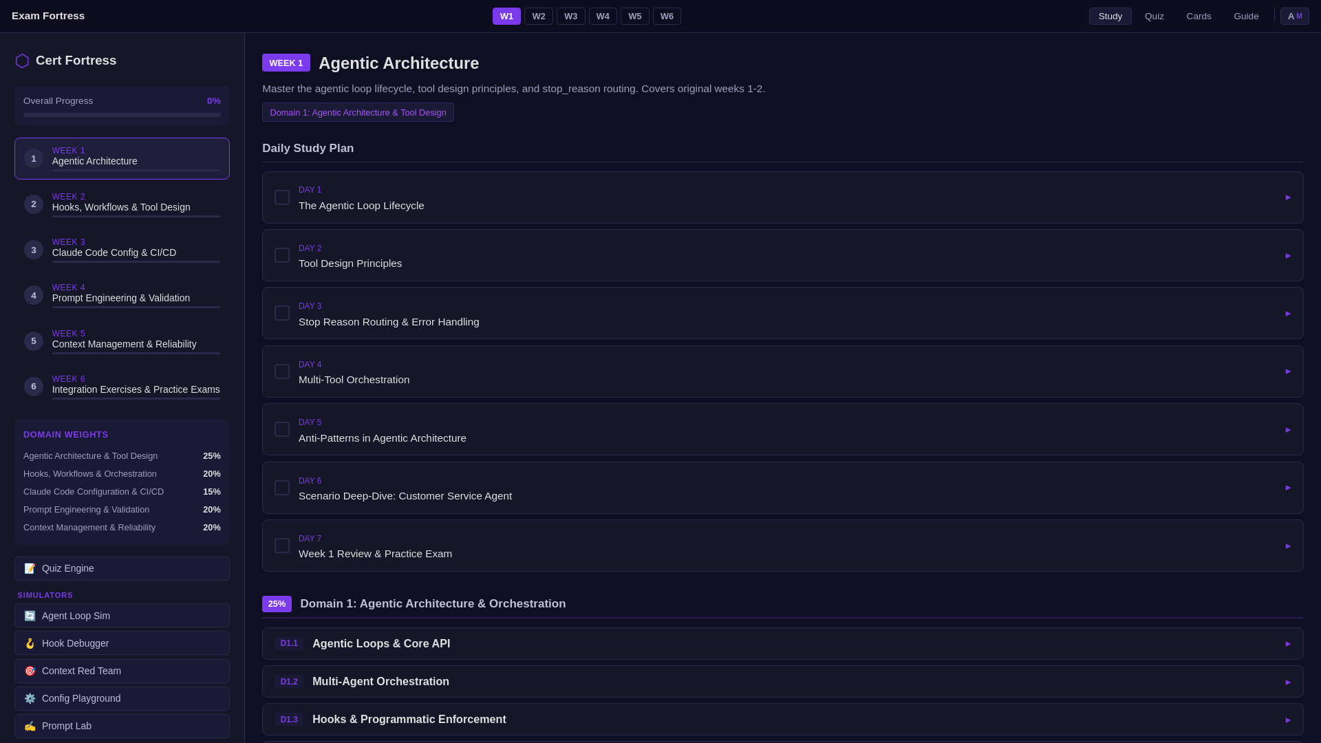 website screenshot of https://claude-cert-exam.pages.dev/