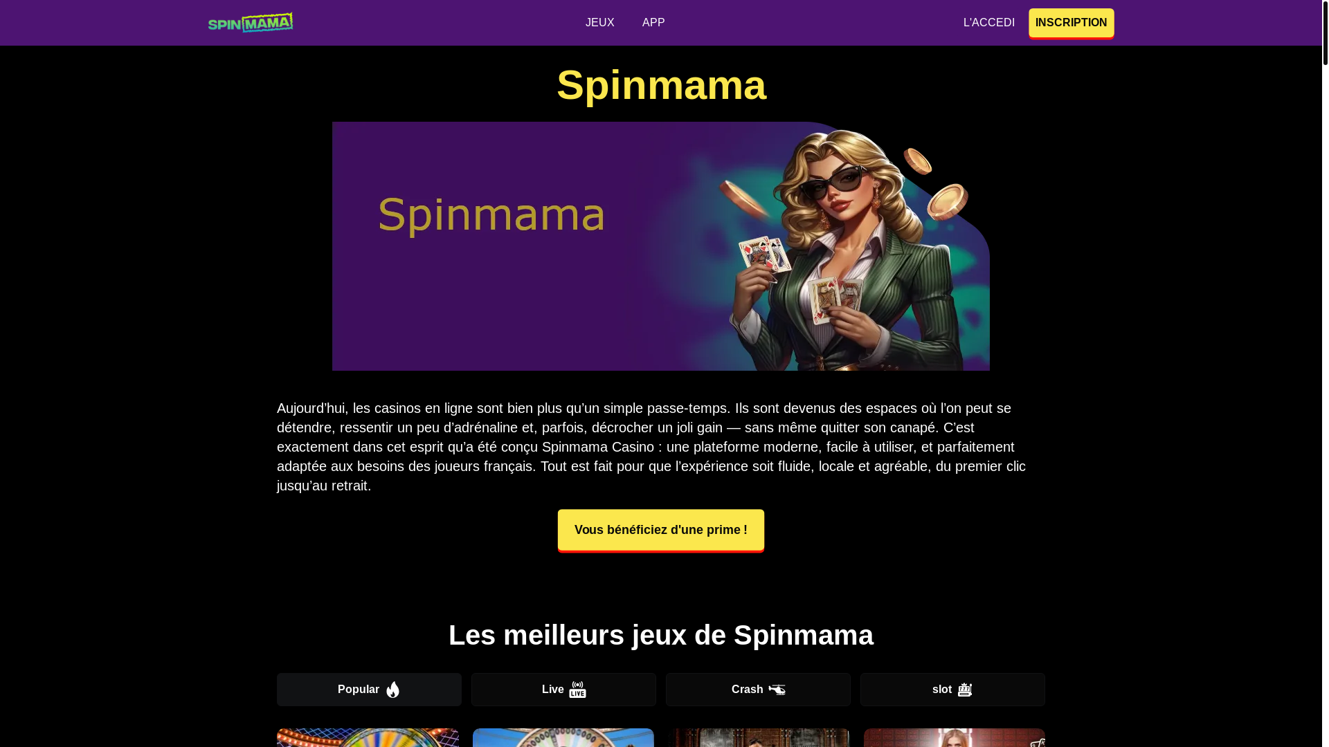 website screenshot of https://spinsmama-fr-7765.pages.dev/