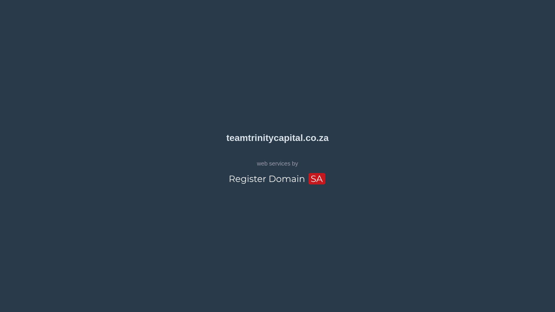 website screenshot of https://teamtrinitycapital.co.za/