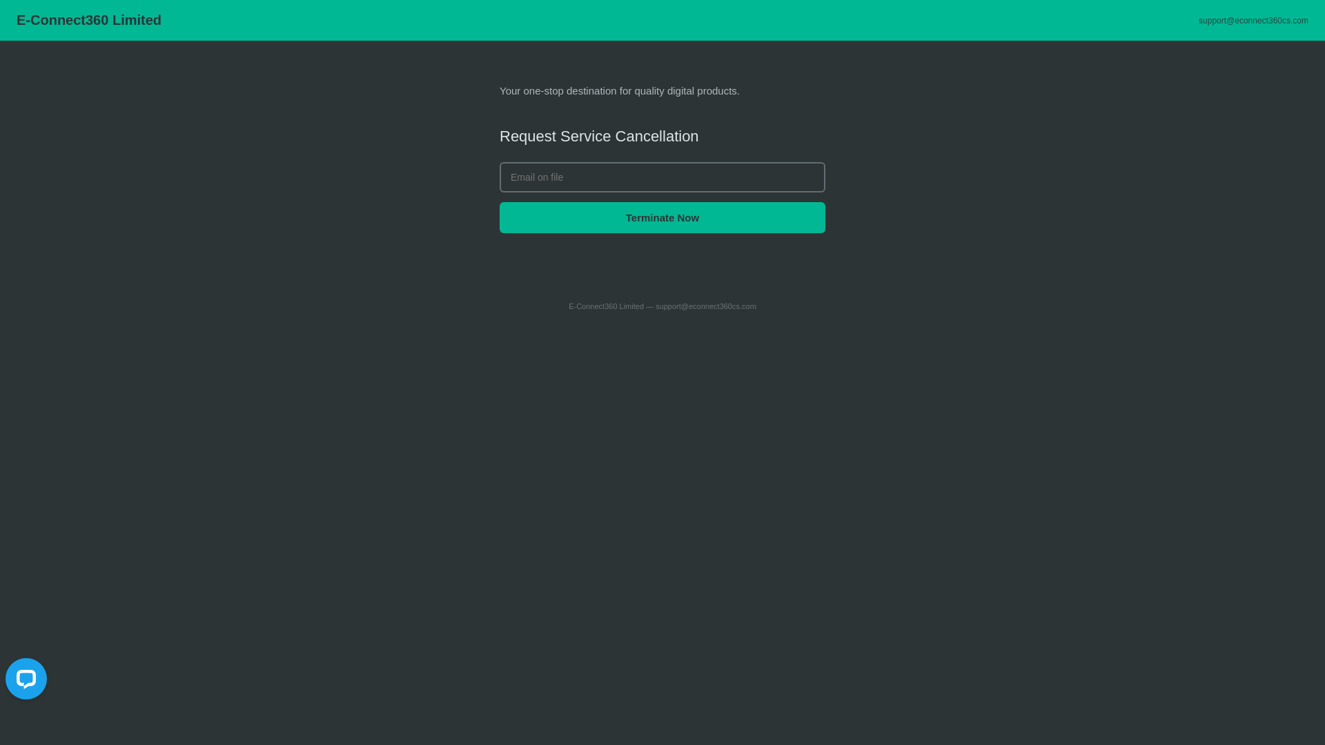 website screenshot of https://econnect360cs.com/