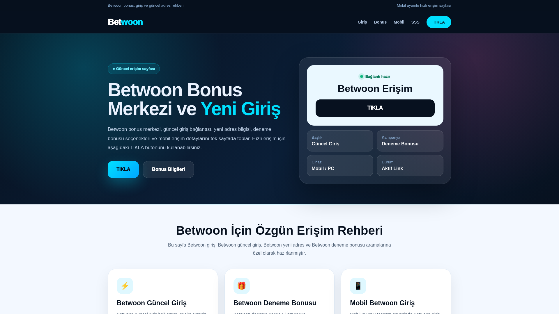 website screenshot of https://mobil.bibonus.vip