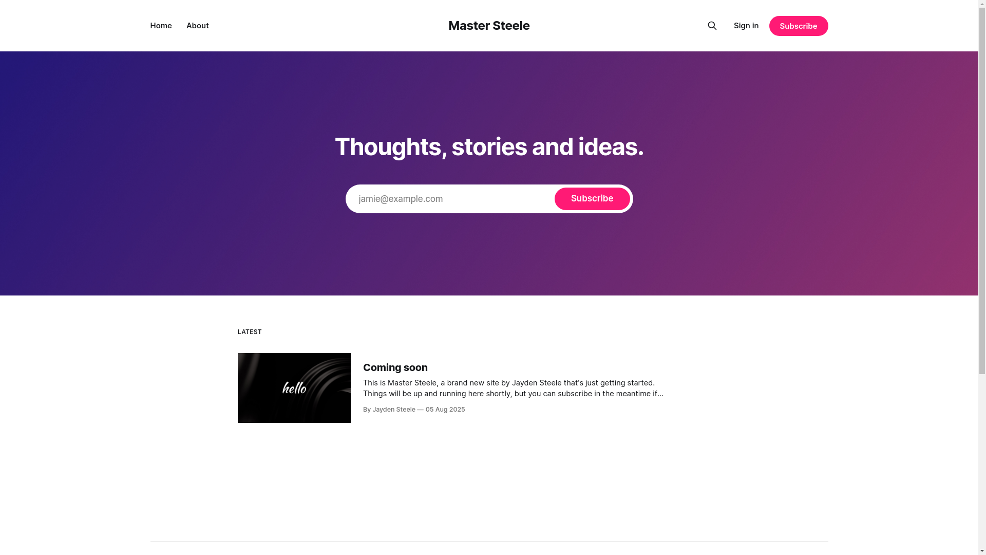website screenshot of https://mastersteele.com/