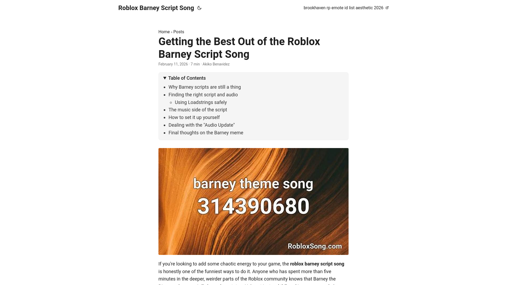 website screenshot of https://roblox-barney-script-song.pages.dev/
