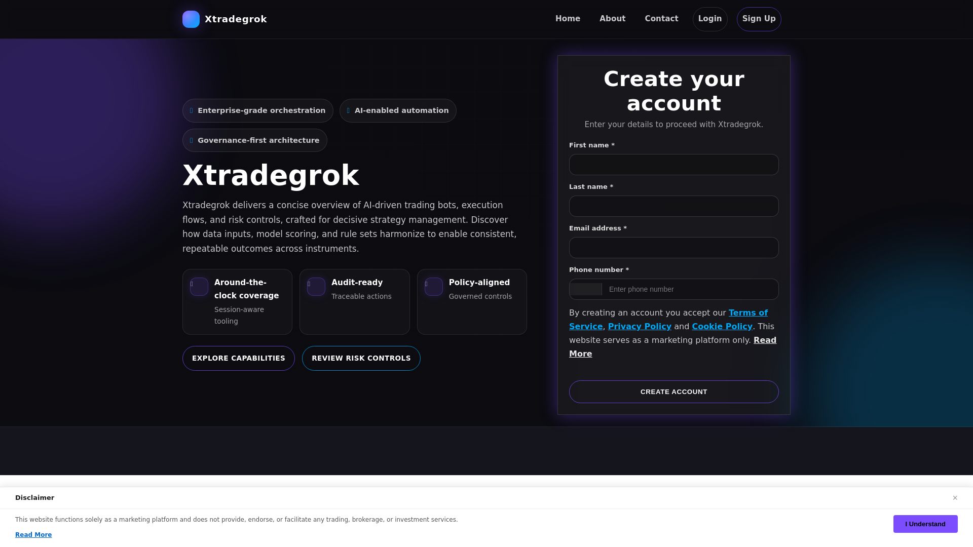 website screenshot of https://xtradegrok-shop.pages.dev/