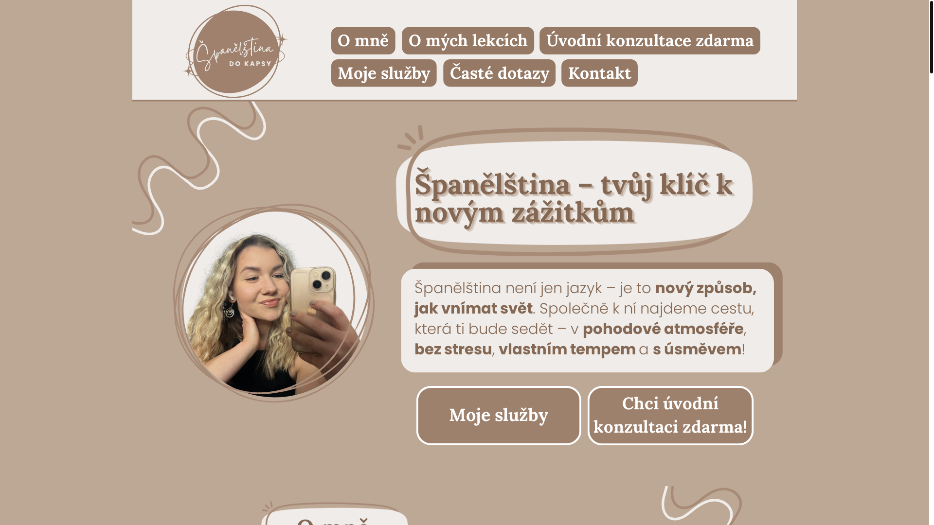 website screenshot of https://spanelstinadokapsy.cz/