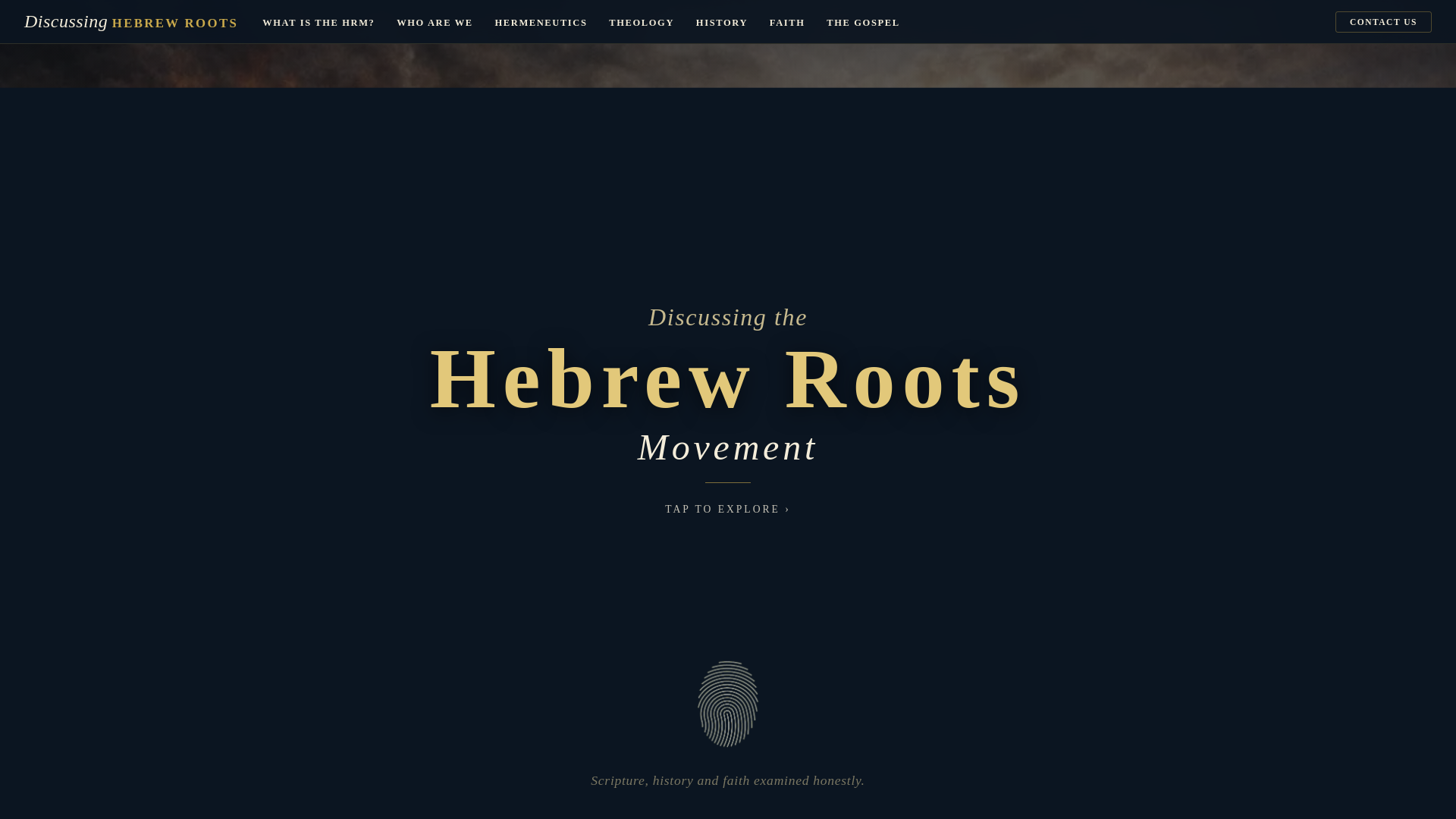 website screenshot of https://hebrewroots.co.za