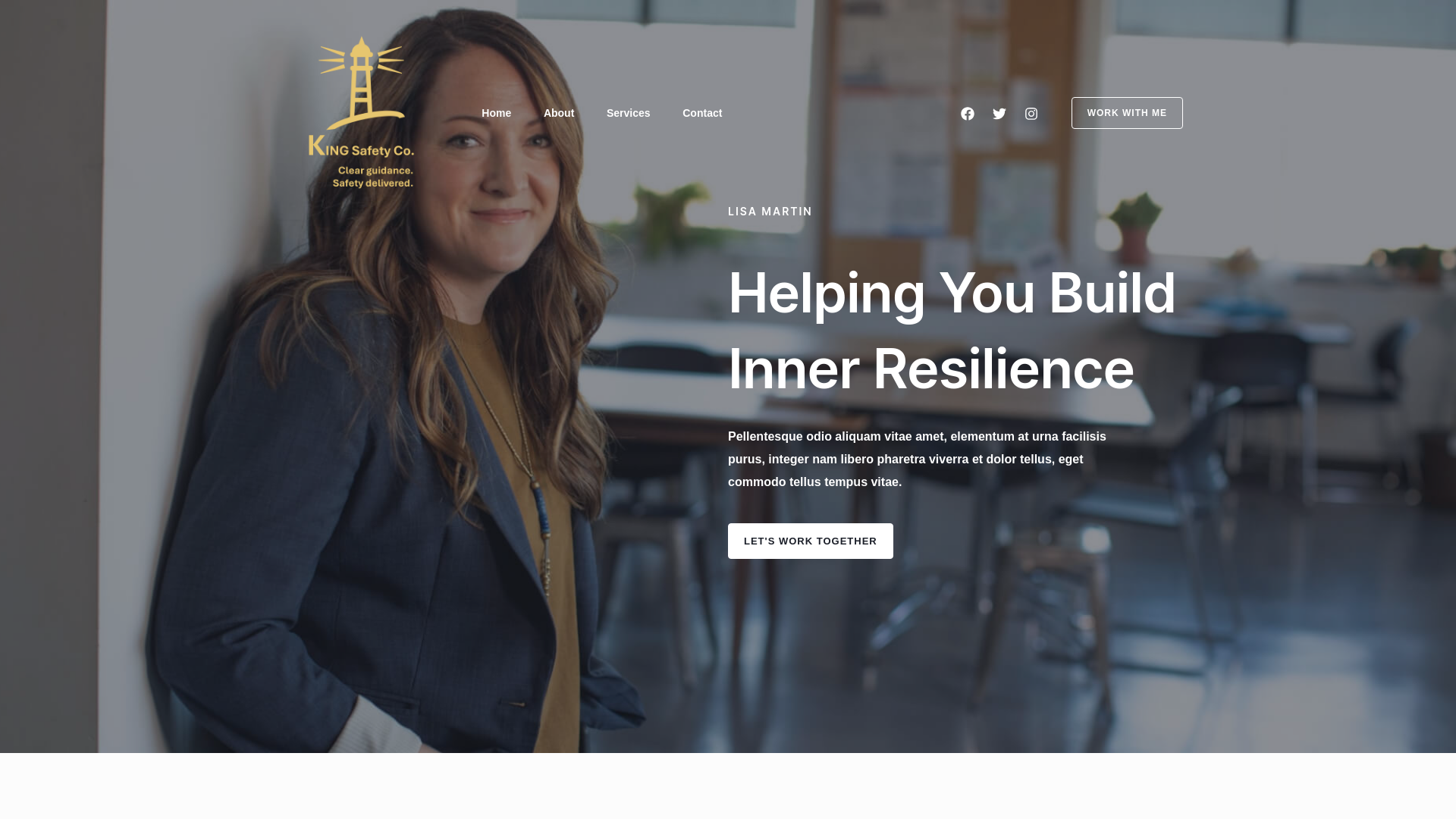 website screenshot of https://kingsafetyco.com/