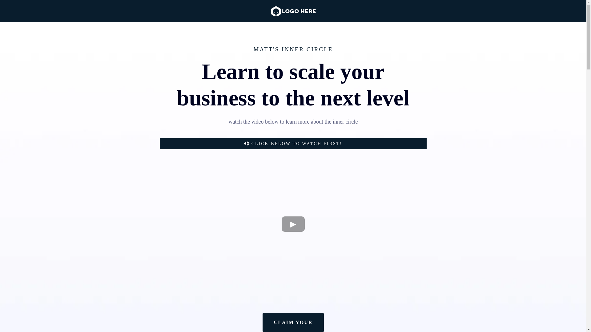 website screenshot of https://joinmattsinnercircle.com/