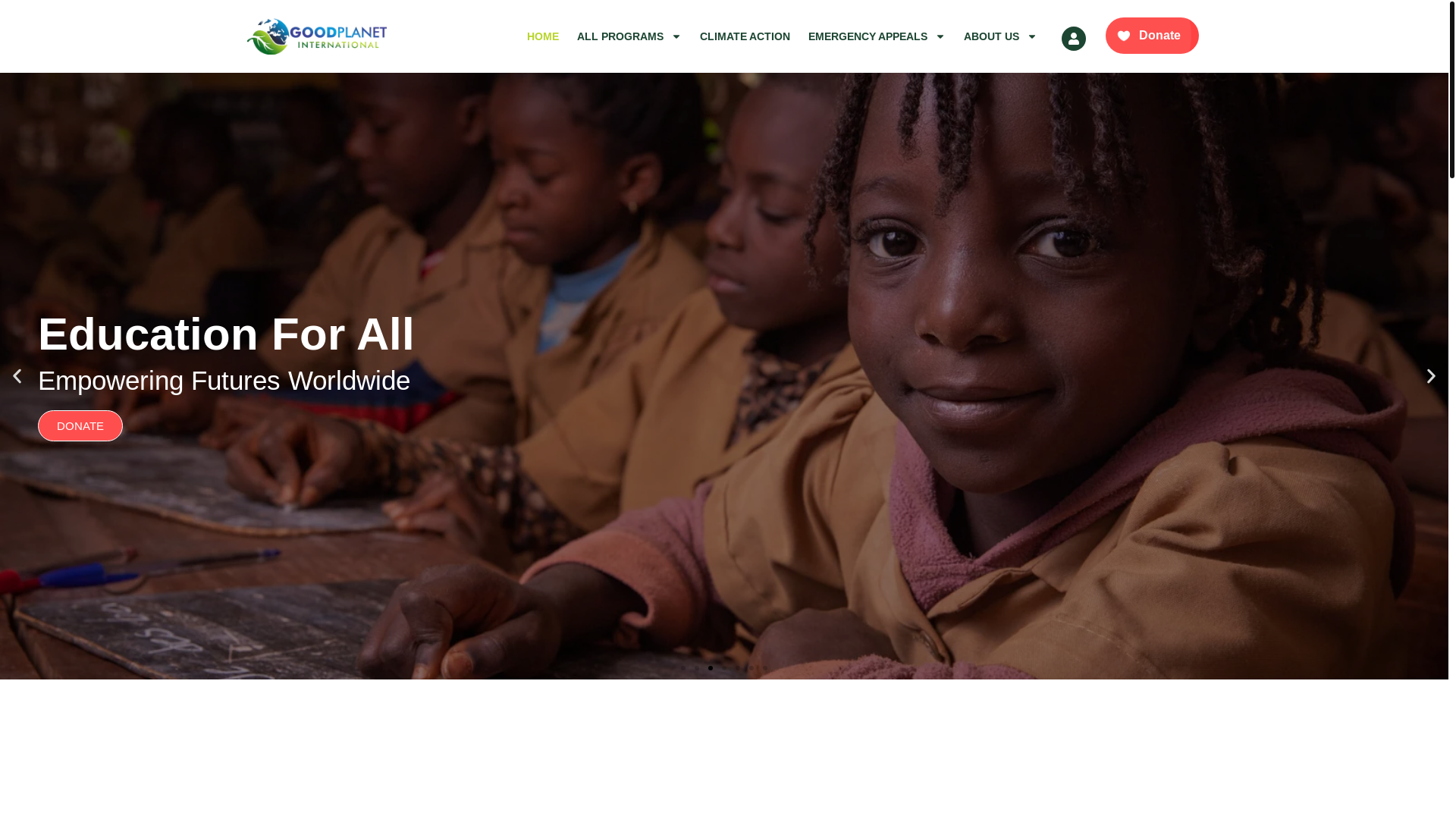 website screenshot of https://goodplanet.org.uk/